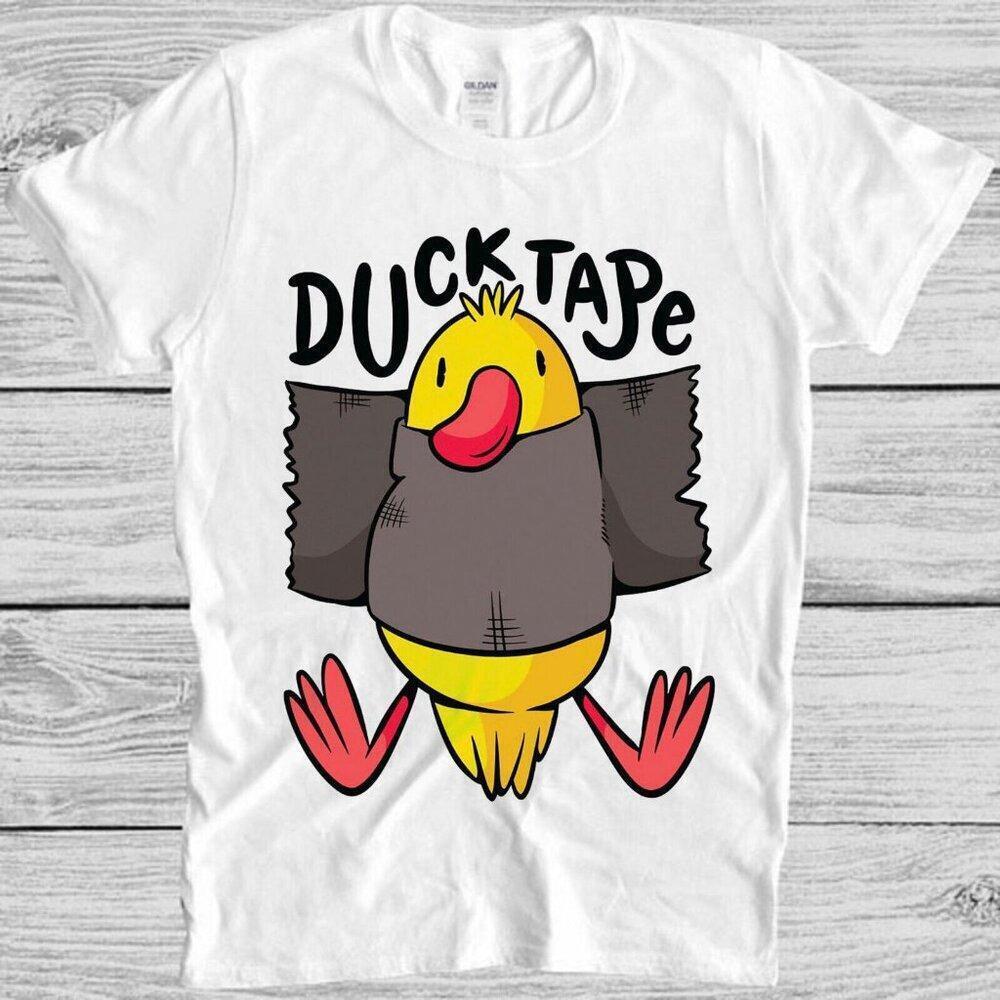 Duck Tape Rubber Toys Joke Meme Graphic T-Shirt Funny Humor Gift Tee